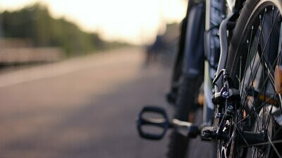 Närbild på cykel