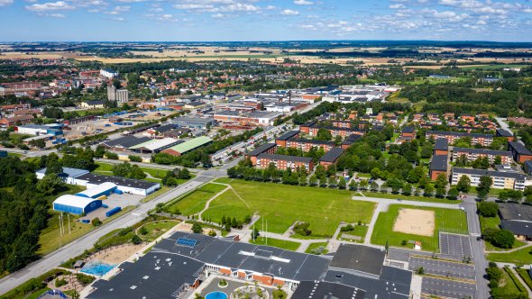 Drönarbild Eslöv