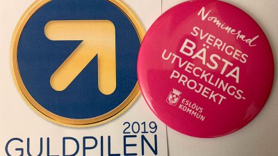 Eslövs kommun är nominerad till både Guldpilen och Götapriset