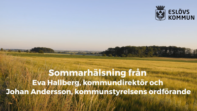 Sommarhälsning Johan och Eva