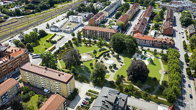 Så här ska stadsparken se ut efter ombyggnaden.