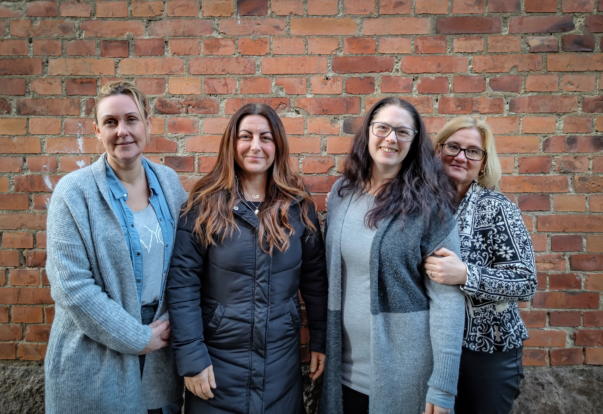 Lina Gardebrand, Gullistan Türkan, Helena Persson och Pernilla Björk jobbar inom LSS avdelning 3Y