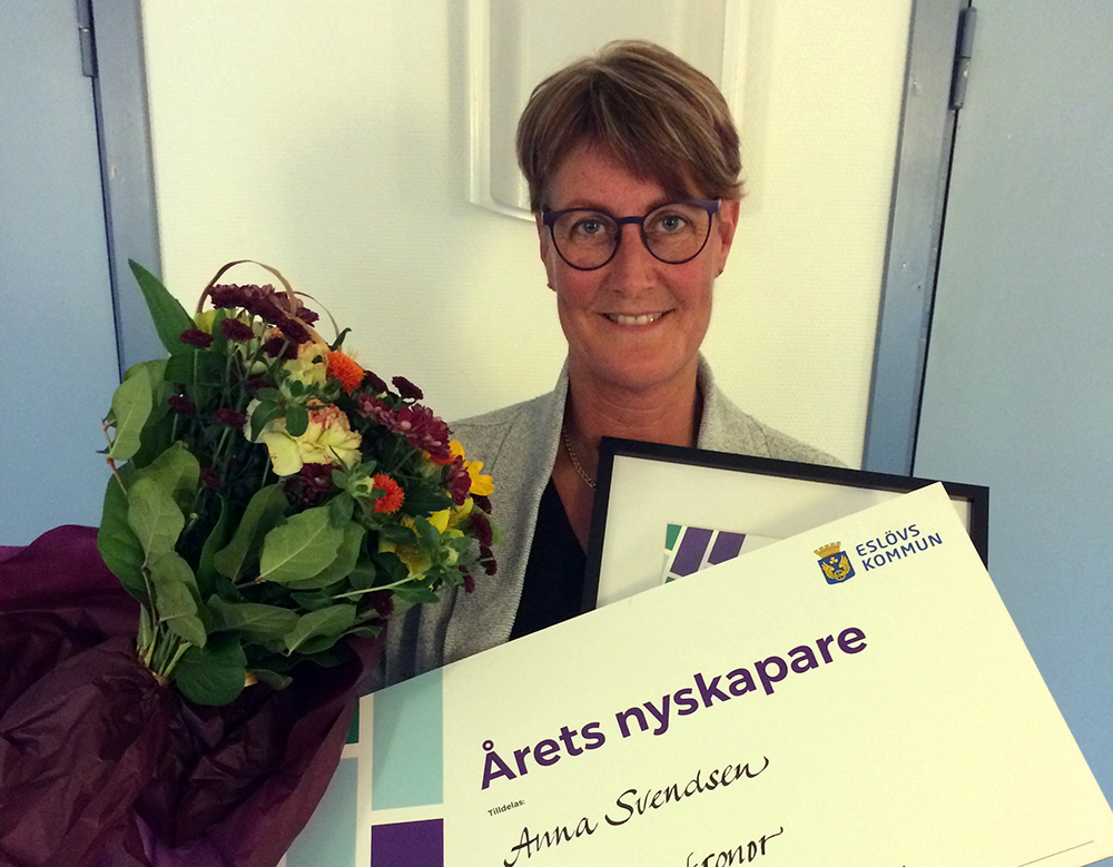 Anna Svendsen är Årets nyskapare i Eslövs kommun