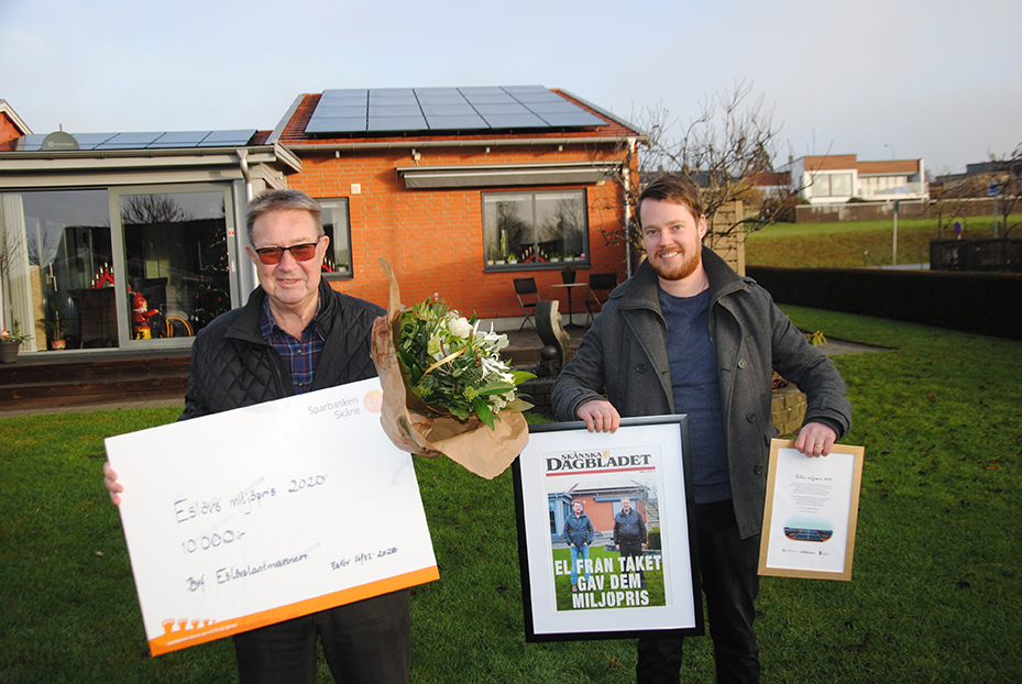 Jan Nilsson, ordförande i bostadsrättsföreningen (till vänster) och Martin Enström, sekreterare (till höger). Foto: Toomas Laagus/Skånska Dagbladet.