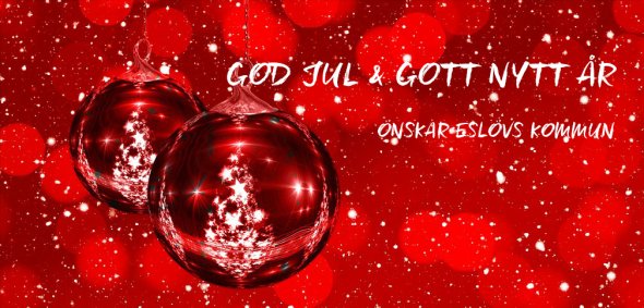 God Jul och Gott Nytt År önskar Eslövs kommun