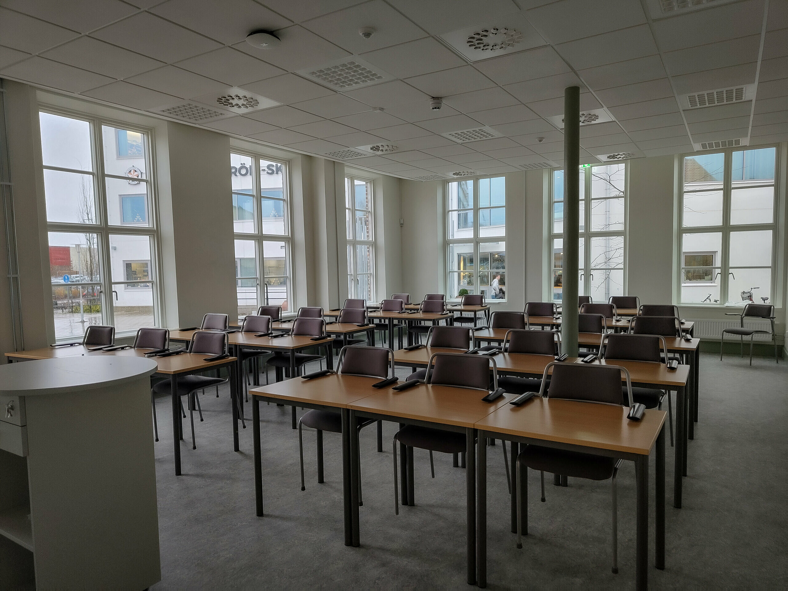 Ett klassrum i gamla östra skolan i Eslöv.