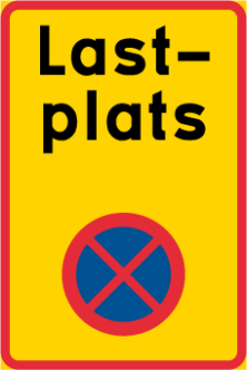 Vägmärke lastplats