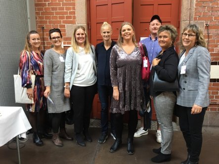 Foto på de nominerade och Carolina Klüft.
